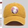 Шляпа-тракер в японском стиле Аниме Цветок сакуры Регулируемая кепка Snapback с принтом Легкая стираная винтажная Подходит для мужчин