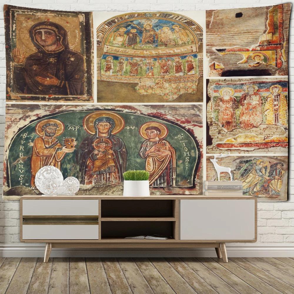 Imperium Romanum картина гобелен короля Юстиниана династии ретро настенная ткань настенные гобелены в стиле бохо домашний декор настенная художественная роспись макраме