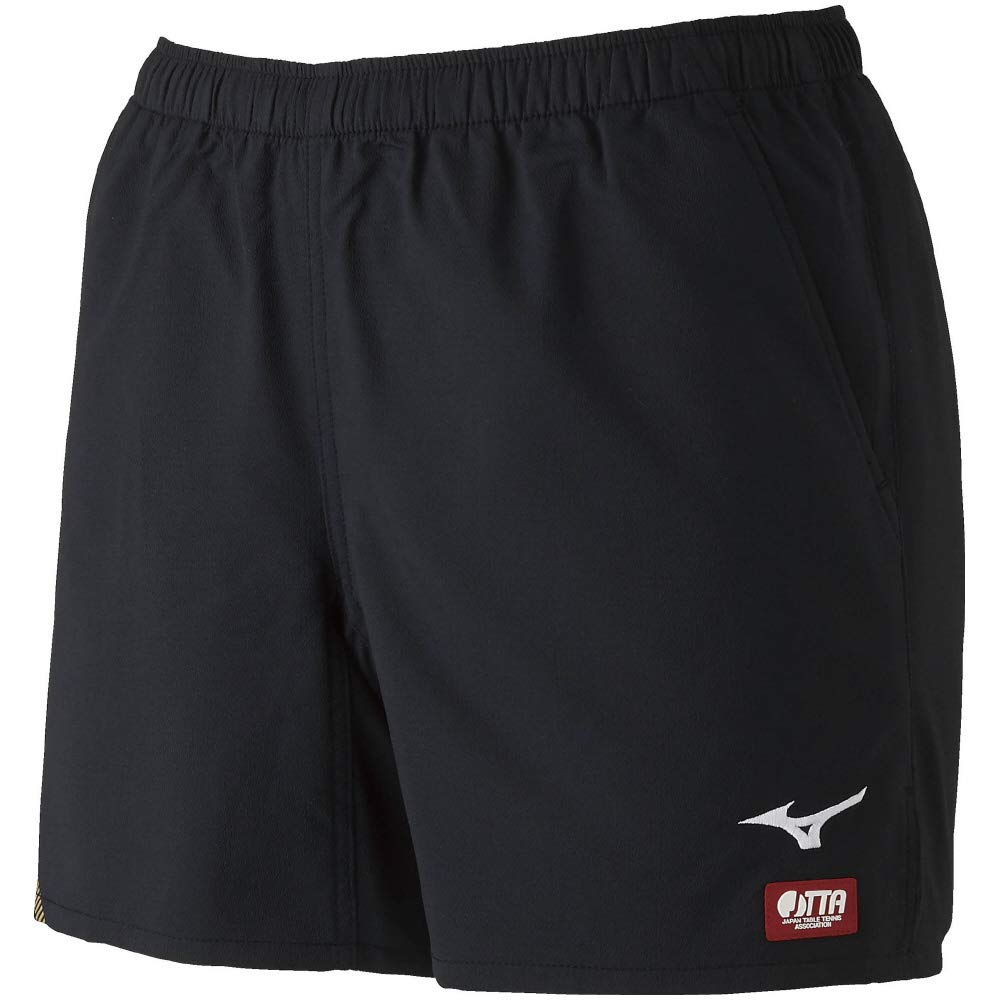 Mizuno JTTA 82JB9005 Table Tennis Game Size M to Japanese Size Men's Pants, Standard, Moisture-Wicking, Quick-Drying, Black/Gold, (Equivalent M)