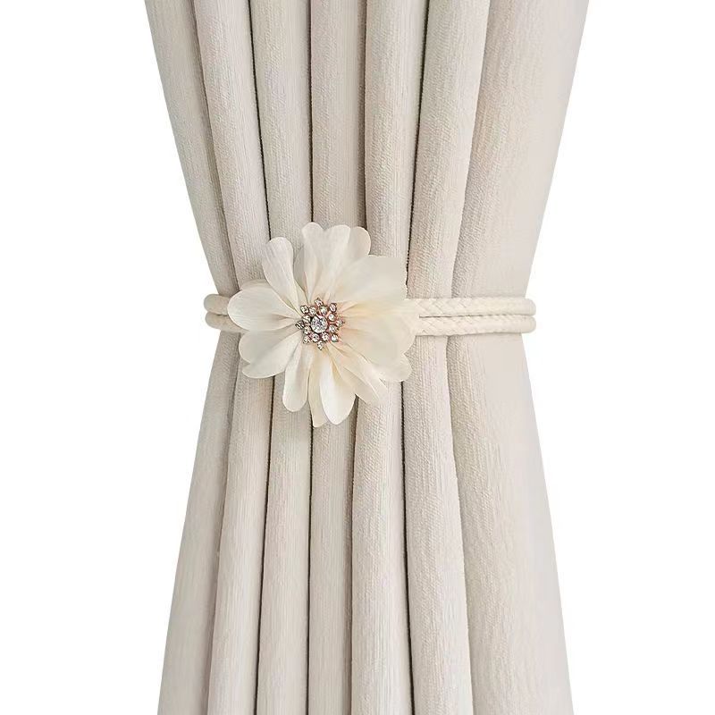 Креативная лента для подвязывания штор с цветами, регулируемая лента для подвязывания марлевых штор, веревка для подвязывания, украшение для штор