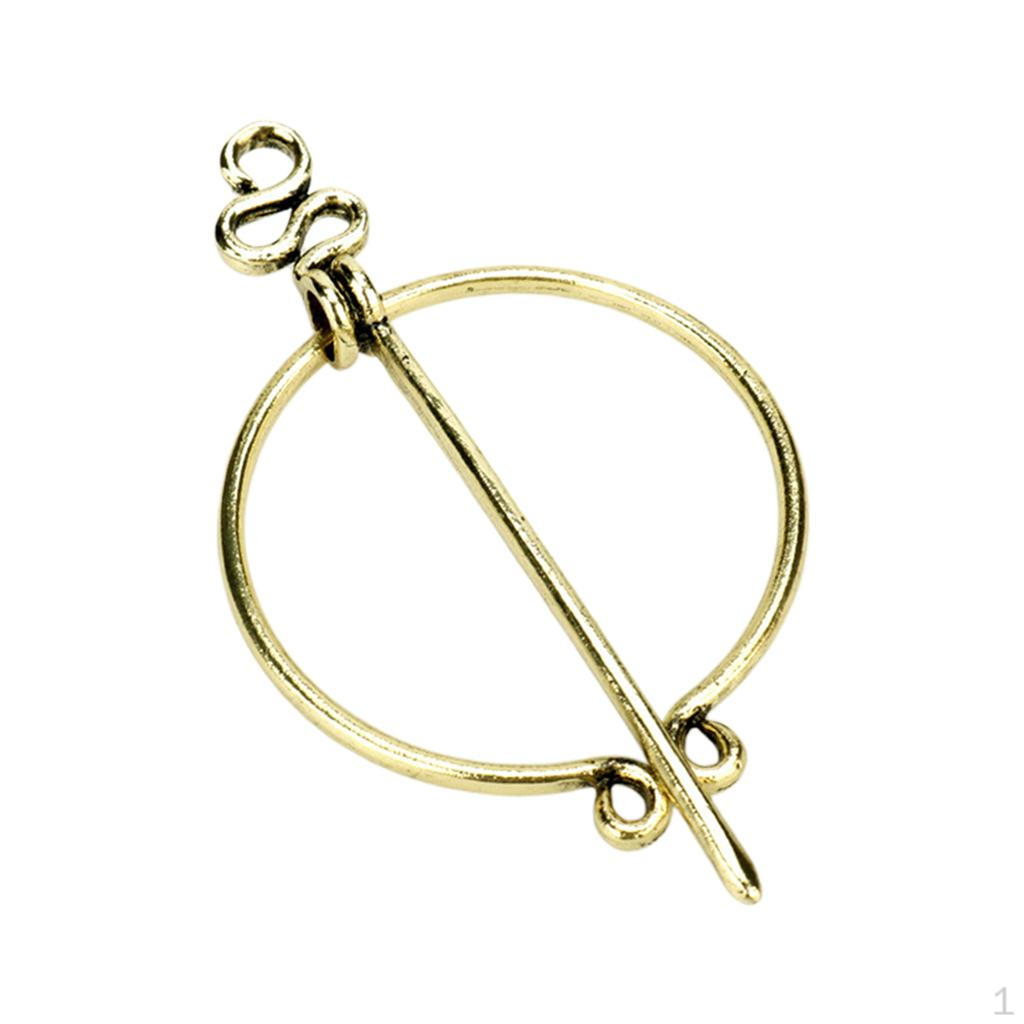 Viking Brooch Shawl Shirt Lapel Cloak Buckle Badge Jewelry