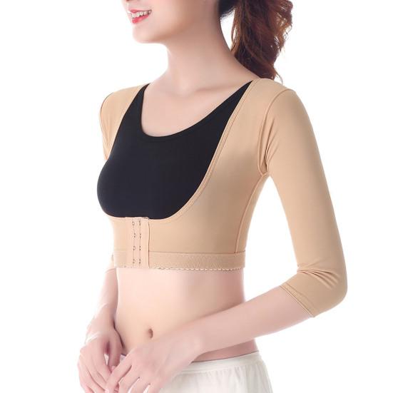 Корректирующее белье для осанки, женское бюст, пуш-ап, формирователь тела с коротким рукавом