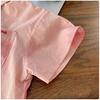 Boys Summer Retro Tie Dye Pink Short Sleeve Shirt Lightweight Breathable