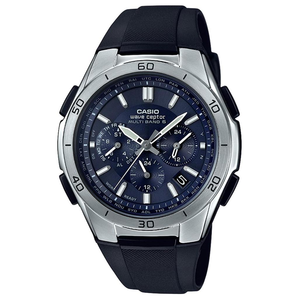 Casio Wave Ceptor WVQ-M410-2AJF Радиоуправляемые солнечные часы, Черные (Официальный японский продукт)