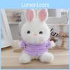 Whimsical Rabbit Plush Keychain Adorable Stuffed Toy Doll With Colorful Options Clothing
