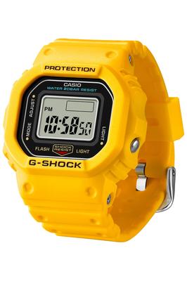Casio nano Сделано из экологически чистых материалов Желтые часы G-SHOCK, DWN-5600-9JR, Мужские,
