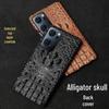 Чехол-накладка из натуральной кожи с коровьей кожей и черепом для OPPO Reno6 6PRO - Защитный чехол для Reno6Pro+
