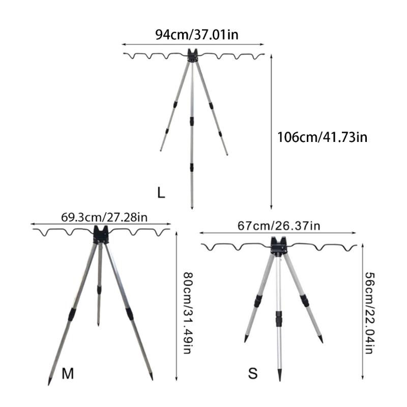 Подставка-держатель для удочки для морской пляжной рыбалки, речной рыбалки, телескопический штатив для удочки, стойка-подставка для удочки