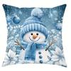 Рождественское украшение наволочка милый снеговик узор рождественской елки гостиная диван наволочка для подушки комната украшение дома