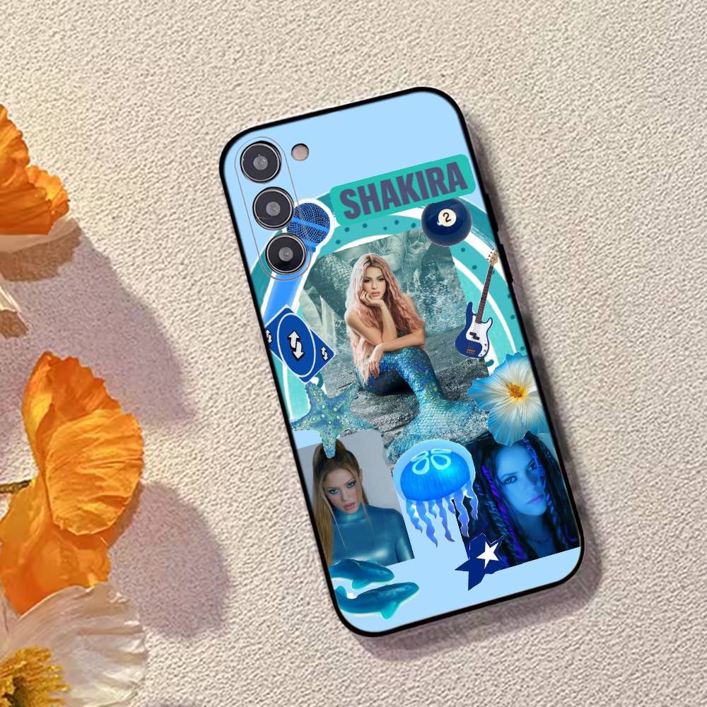 Singer S-Shakira Fashion Phone Case Black Silicone Soft For Samsung Galaxy A73,A72,A71,A70,A53,A52,A51