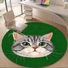 1PC Cat Whiskers Office Round Area Rug,  Mat Suitable ForOffice, Under Office Chairs Bedroom Living Room Home Decor, Room Deco