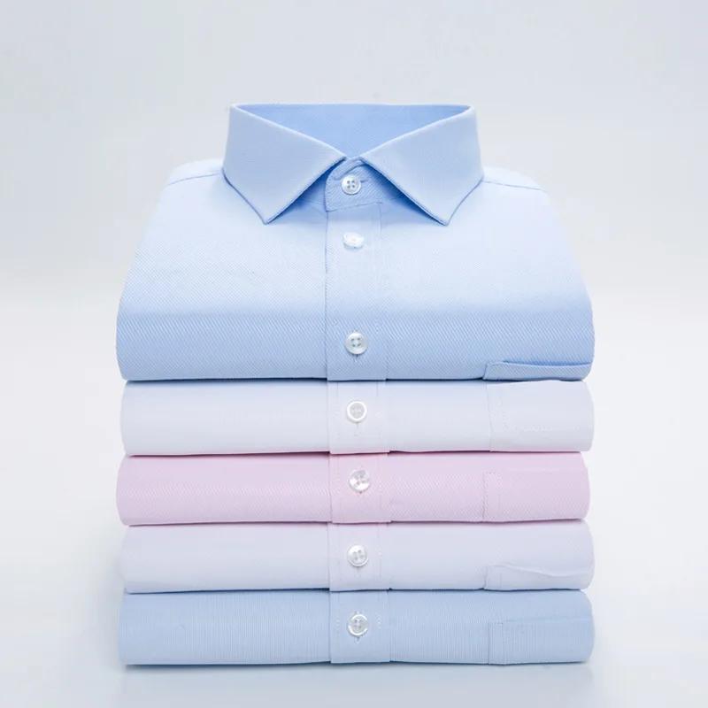 7XL Plus Size Мужские рубашки высшего качества с длинным рукавом, облегающие, однотонные, в полоску, деловые, формальные, белые, мужская одежда для общения