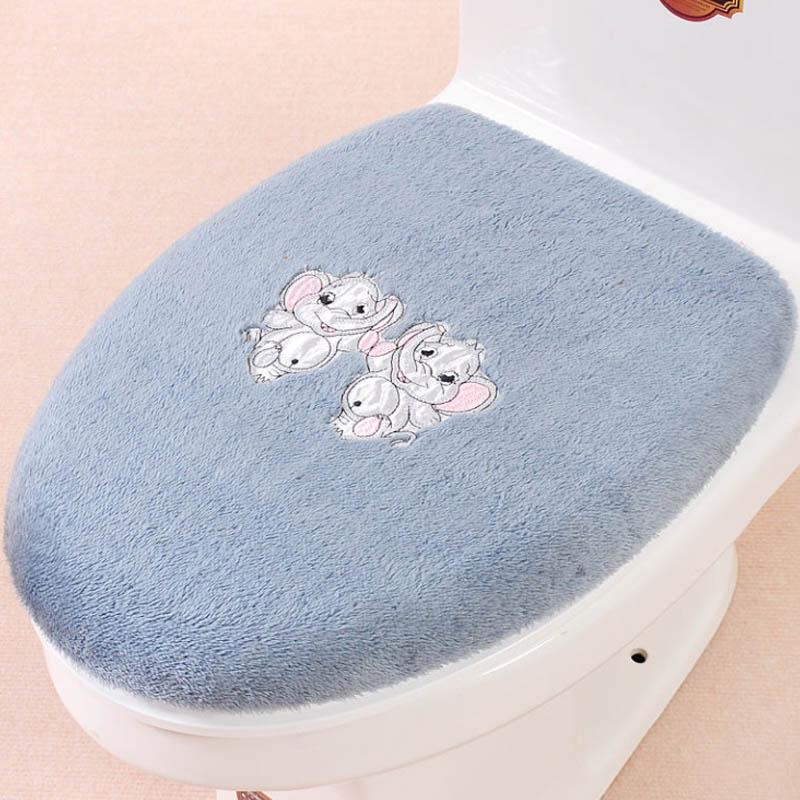 Подушка для унитаза Бытовой набор Подушка для унитаза Набор из двух частей Универсальная подушка для унитаза Подушка на молнии Крышка для унитаза Набор из двух частей