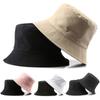 Girls Sun Hat Wide Brim Floppy Summer Hats For Women Beach Panama Two-sided Bucket Hat Femme Shade Hat Women Hats Double-Sided Fisherman Hats