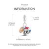 Original Charms Copper Creative Rugby Sports Helmet Pendants Fit Charms Plata Bracelets For Women Women Jewelry Making