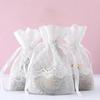 10Pcs Organizer Gift Bags Sheer Bag Mesh Favor Bags Drawstring Jewelry Gift Pouches Gifts Candy Bags