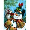 Полный 5D Diy Алмазная картина Белка и Снеговик Вышивка Крестом Домашний Декор Подарок ручной работы