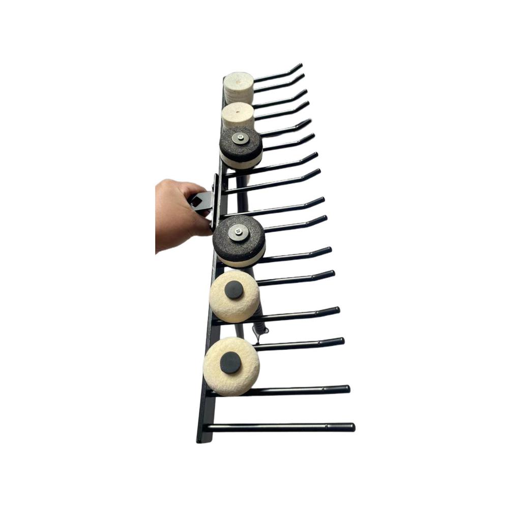 Stainless Steel Percussion Stand for 8 Pairs of Timpani and Marimba Mallets