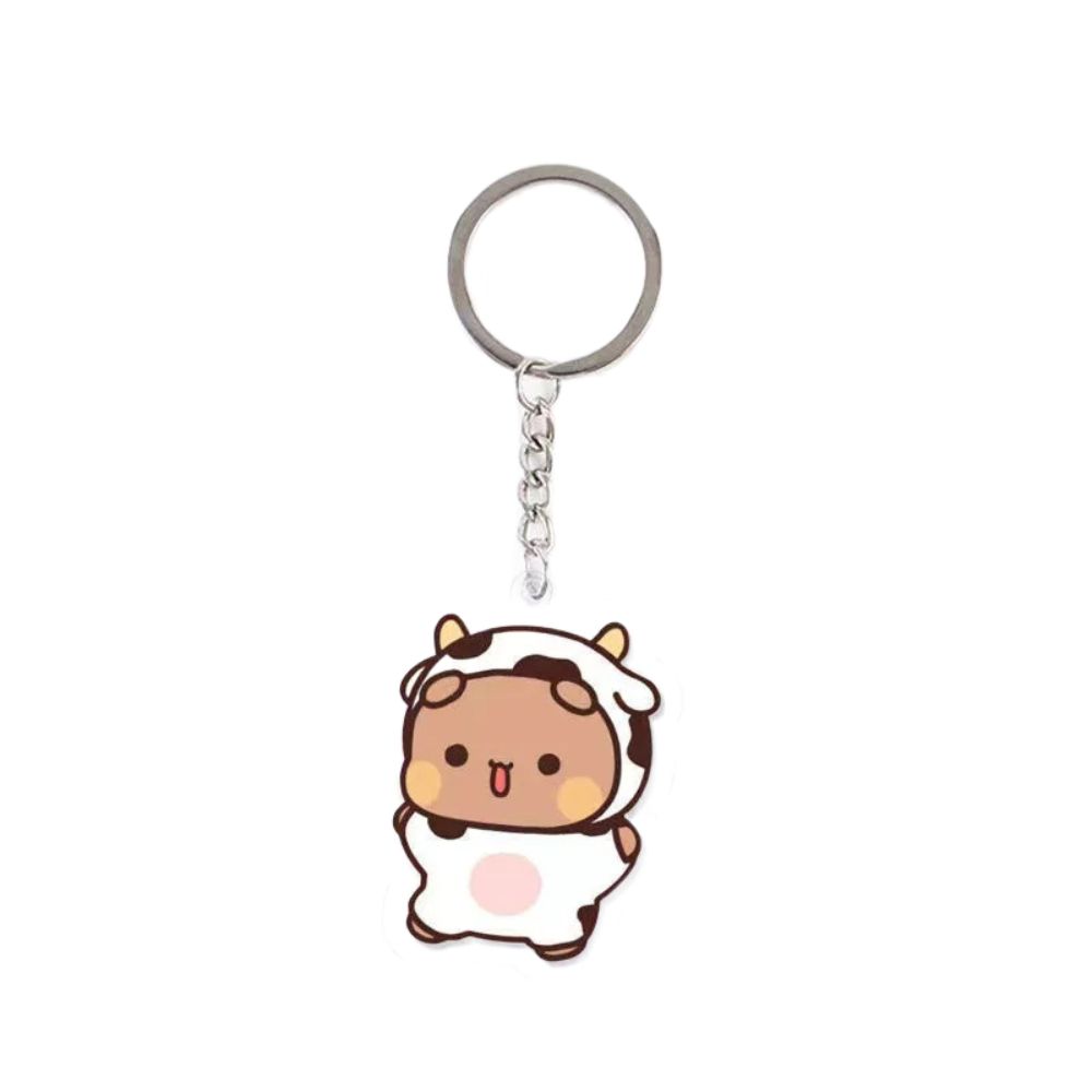 Animal Super Cute Couple Keychain Cartoon Cute Cartoon Bubu Dudu Key Chain Car Keyring
