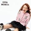 Little MO&Co. Детский кардиган с жаккардовым рисунком кролика из мериносовой шерсти
