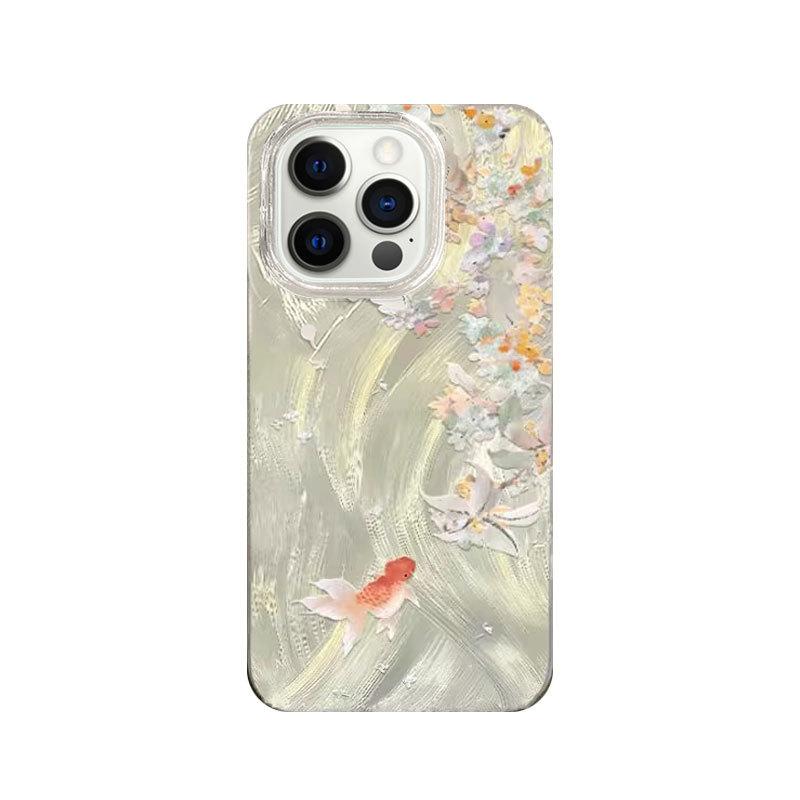 Osmanthus Koi for Apple 17promax Cartoon for IPhone16plus Mobile Phone Case New 15pro Advanced