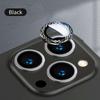 1Set For iPhone 14 Pro Max / 14 Plus Rear Camera Lens Metal Protector Ring Tempered Glass