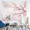 Cherry Blossom and Flower Printed Living Room Decoration Wall Hanging Tapestry Yoga Mat Rug Home Decor Art