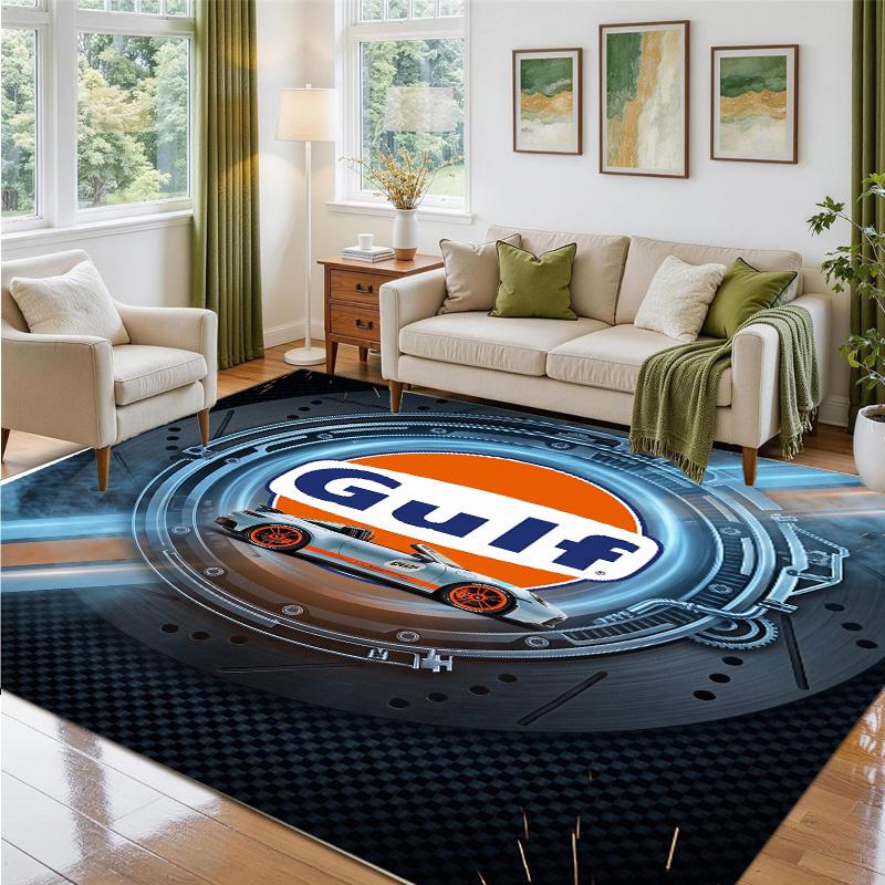 Gulf Design Crystal Velvet Rug Soft Decorative Mat for Bedroom Entrance