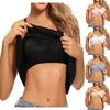 Women's Tank Top With Integrated Bra Undershirt Adjustable Without Underwire Wide Straps Camisole Basic Cami Tanks Tops For Women