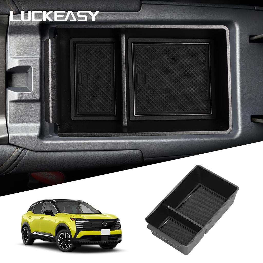 Для Nissan Kicks 2025(Североамериканская версия)Автомобильный ящик для хранения Аксессуары для интерьера Центральная консоль Подлокотник Хранение Поддон для наведения порядка