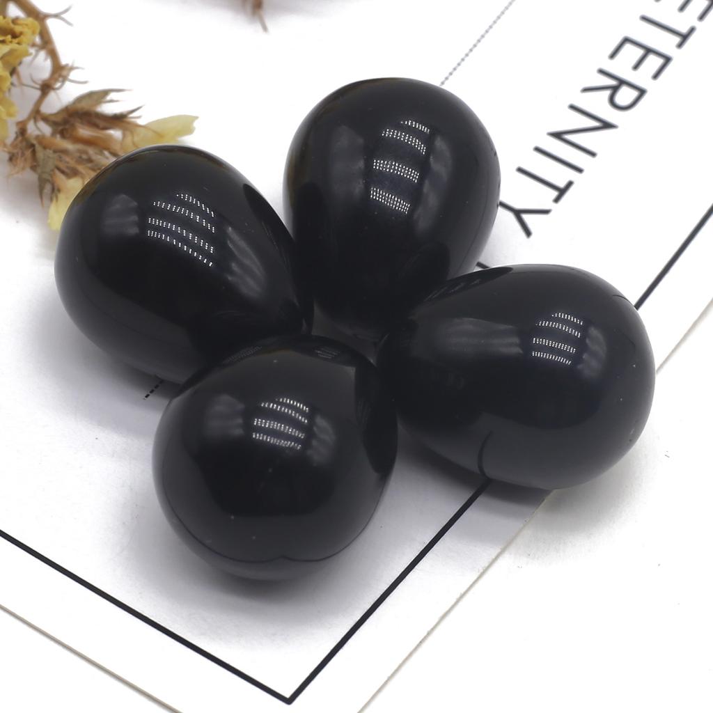 Natural Stone Ornament Egg Shape Crystal Rose Quartz Amethyst Agate Sodalite Opal Yellow Jade Home Decoration Decor Jewelry 17×22 Mm