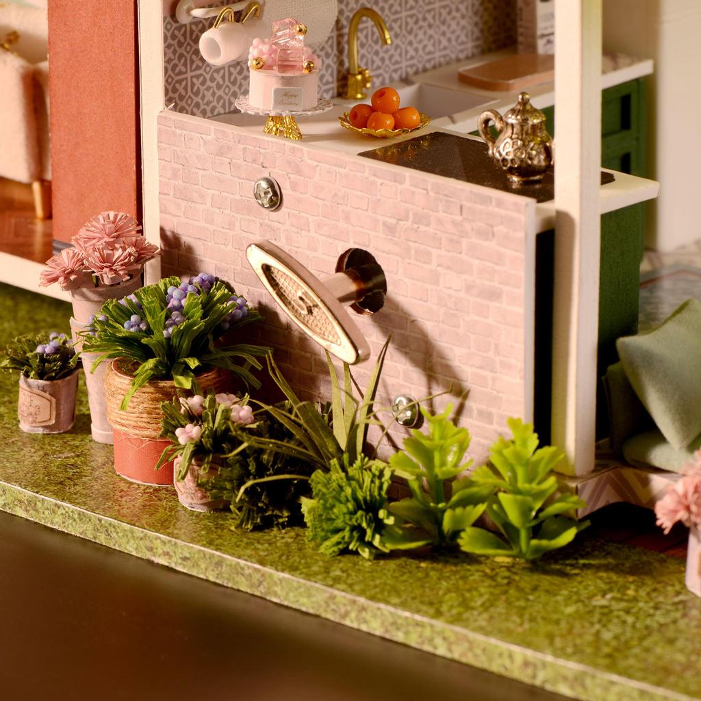 Наборы мебели для кукольного домика «сделай сам», деревянные современные светильники для виллы, игровой набор, креативная игрушка