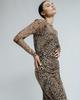 Платье длинное в обтяжку Samsara 6402 36 леопардовое