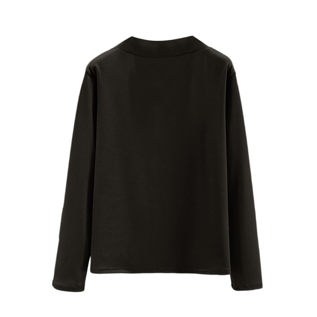 Женское свободное удобное повседневное модное и теплое нижнее белье с бесшовным перекрестным воротником и толстым вельветовым топом большого размера