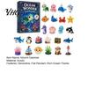 Decorative Hanging Charms Ocean Advent Calendars 2026, Marine Themed 24 Days Christmas Countdown Calendar, Gift Box 2D Acrylic Sea Animal Ornament for