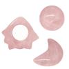 Rose Quartz Roller Slimming Face Massager Lifting Tool Natural Jade