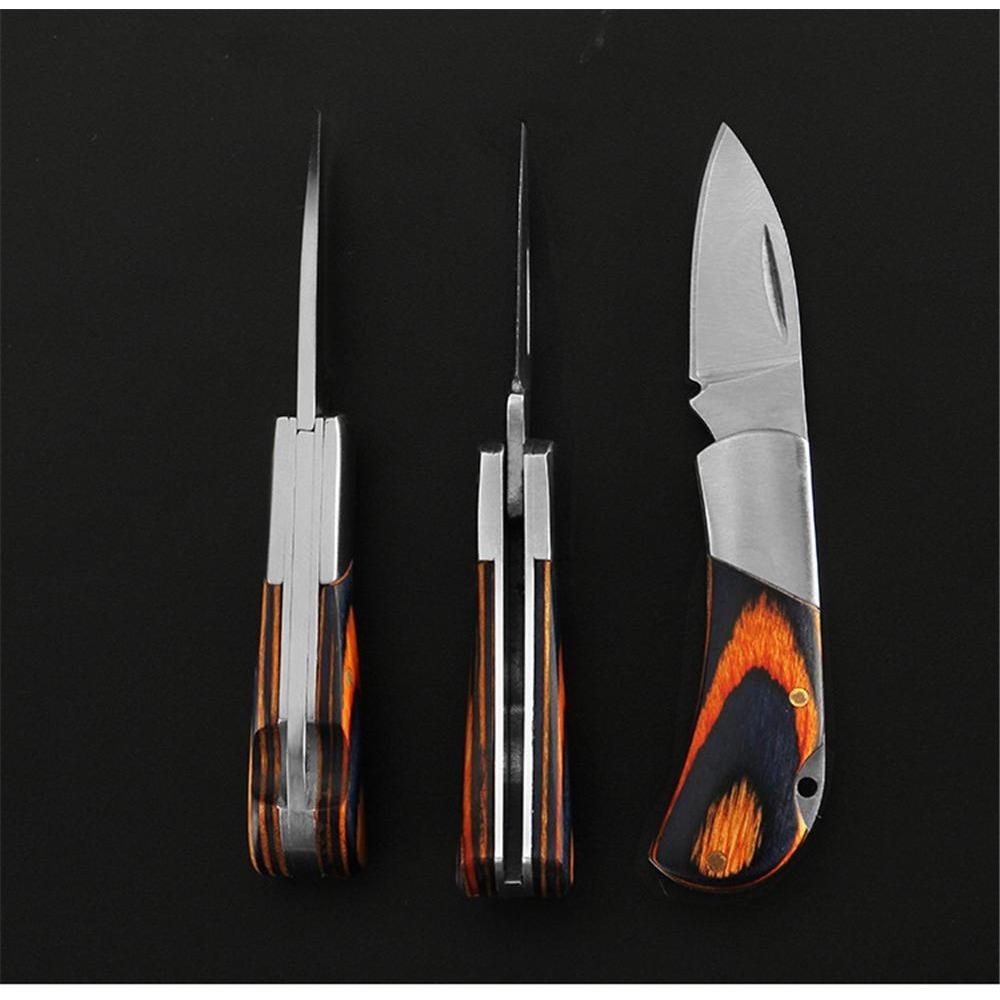 1PC Design Keyrings Pocket Pockets Pockets Keyring Rings Key Rings Key Rings Foldable Pockets Knife Keychain Stainless Steel Mini Key Knife