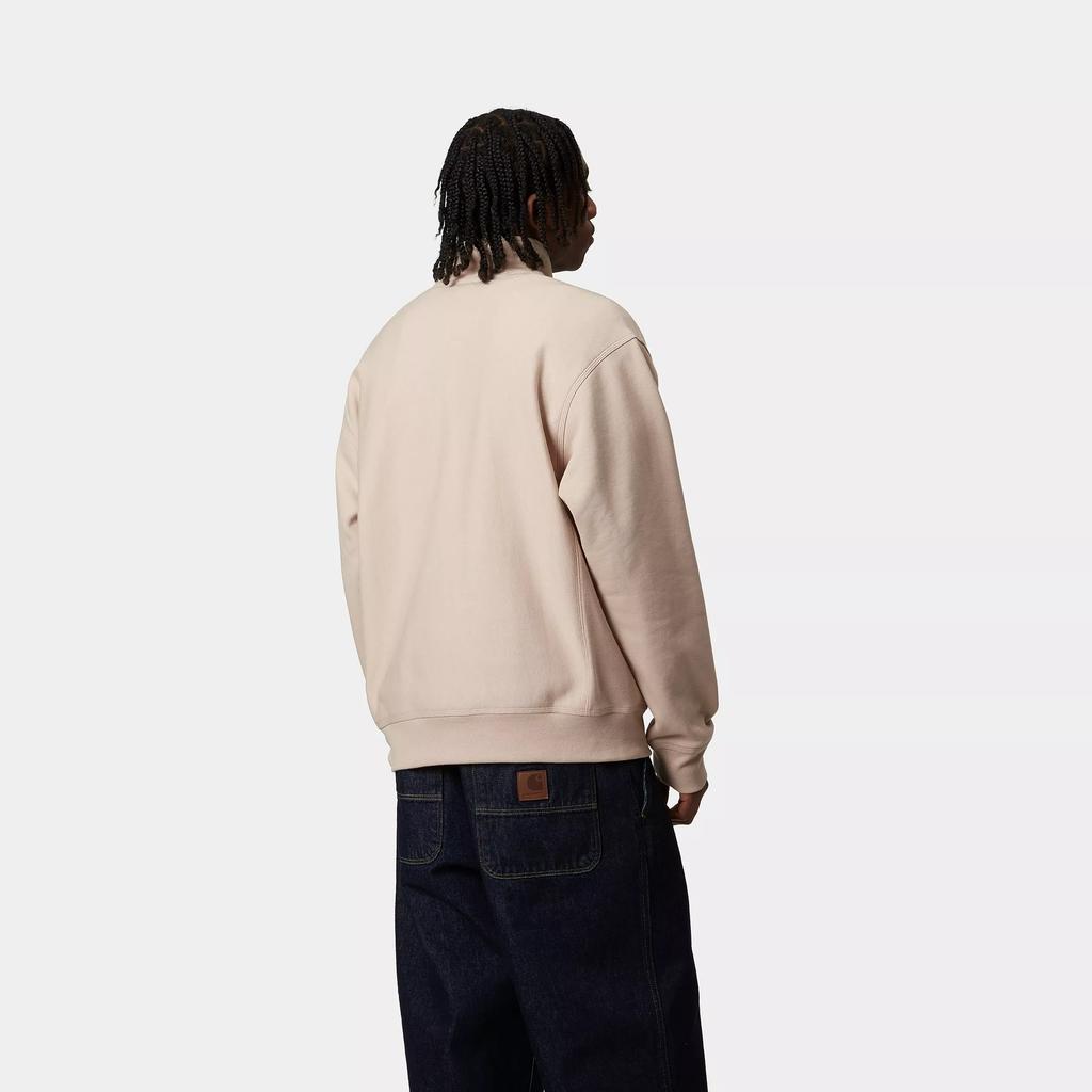 Carhartt WIP Американская Script FW24 Толстовка на молнии унисекс Арахисовая I027014-2LP-XX