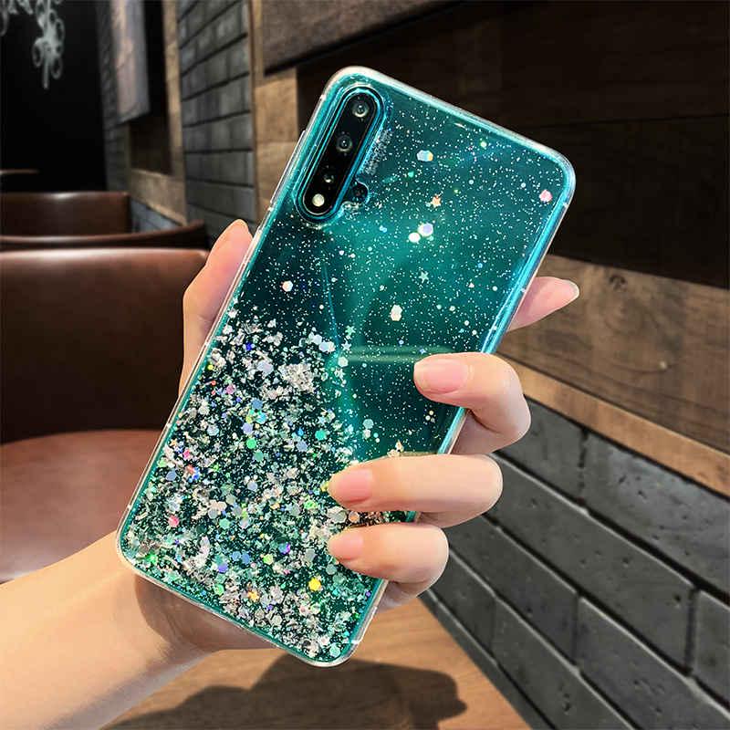 Роскошный блестящий чехол для HUAWEI P30 Lite P20 Honor 8A 8S 8X 9X Y6 Y9 Y5 2019 Y7, мягкие чехлы со звездами 