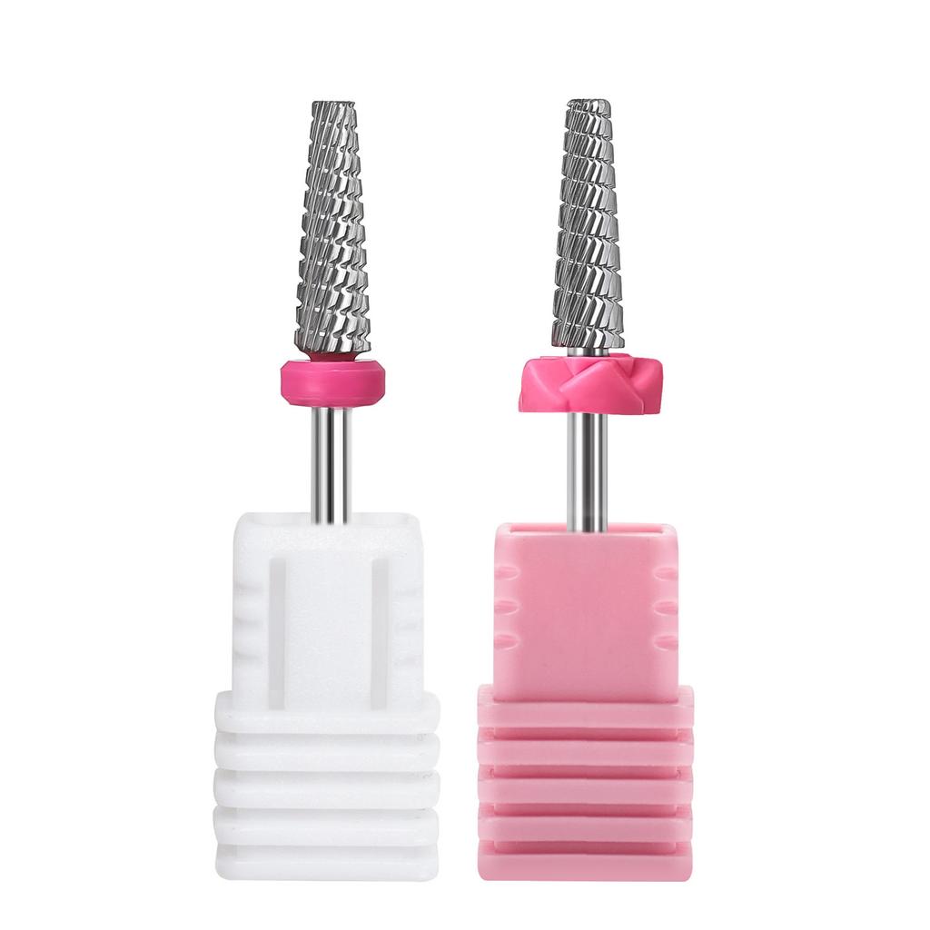 Сверла для ногтей из вольфрамовой стали, инструмент для дизайна ногтей, 5 в 1, фреза, маникюрный инструмент для маникюрного салона