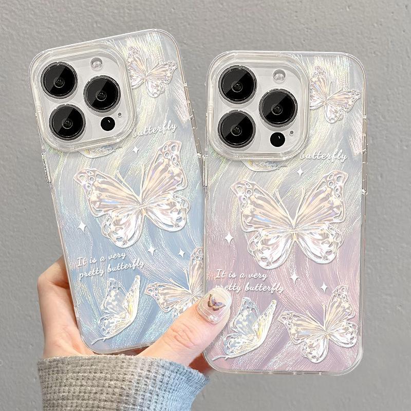 Applicable to P11 Huawei mate11 mobile phone case vivos11 beautiful super fairy butterfly oppo feather yarn laser millet 11