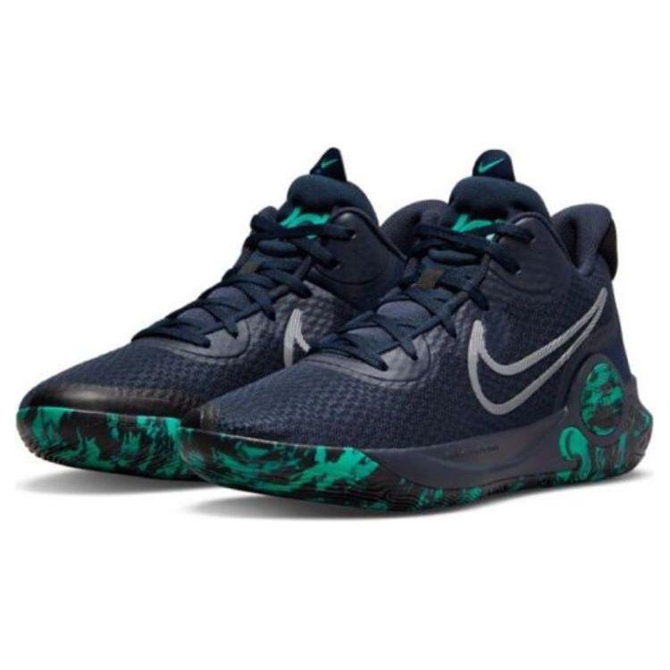 Nike KD Trey 5 IX EP Obsidian Clear Emerald Unisex Sneakers Blue Black Cool-Grey CW3402-400