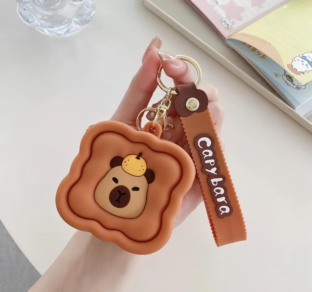 Adorable Capybara Silicone Coin Purse - Cute Cartoon Design for Kids