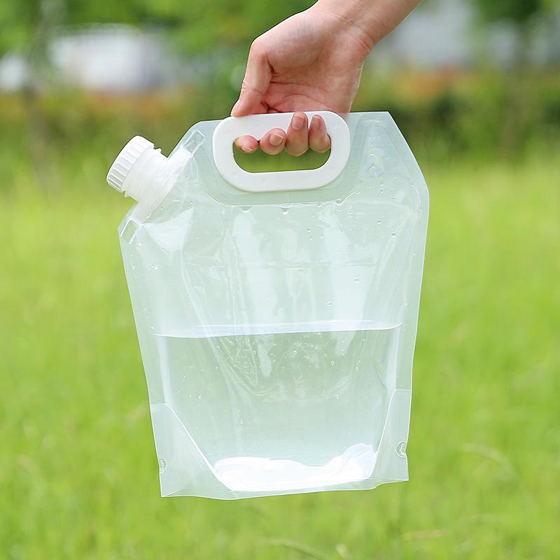 3L/5L Multi-purpose Sports Portable Bucket Storage Container Bottle Outdoor Travel Camping Belt Handle Folding Water Bag
