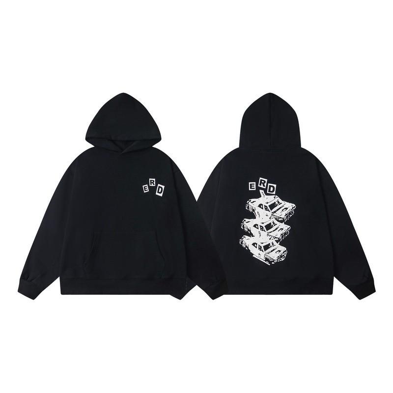 2025 Unisex Oversized Hooded Sweatshirt With Vintage Character Print Loose Fit Streetwear Casual Top