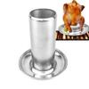 Beer Can Chicken Roaster Rack Vertical Stainless Steel Chicken Turkey Roaster BBQ Grill Cooking Stand Holder BBQ Oven Accessory