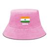 India Flag Print Bucket Hat , Patriotic Men's Hat Fashion Unisex Simple Basin Cap