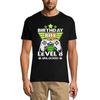 Men's T-Shirt Birthday Boy Level 8 Unlocked - Gift for 8th Birthday - Gamer Tee Shirt