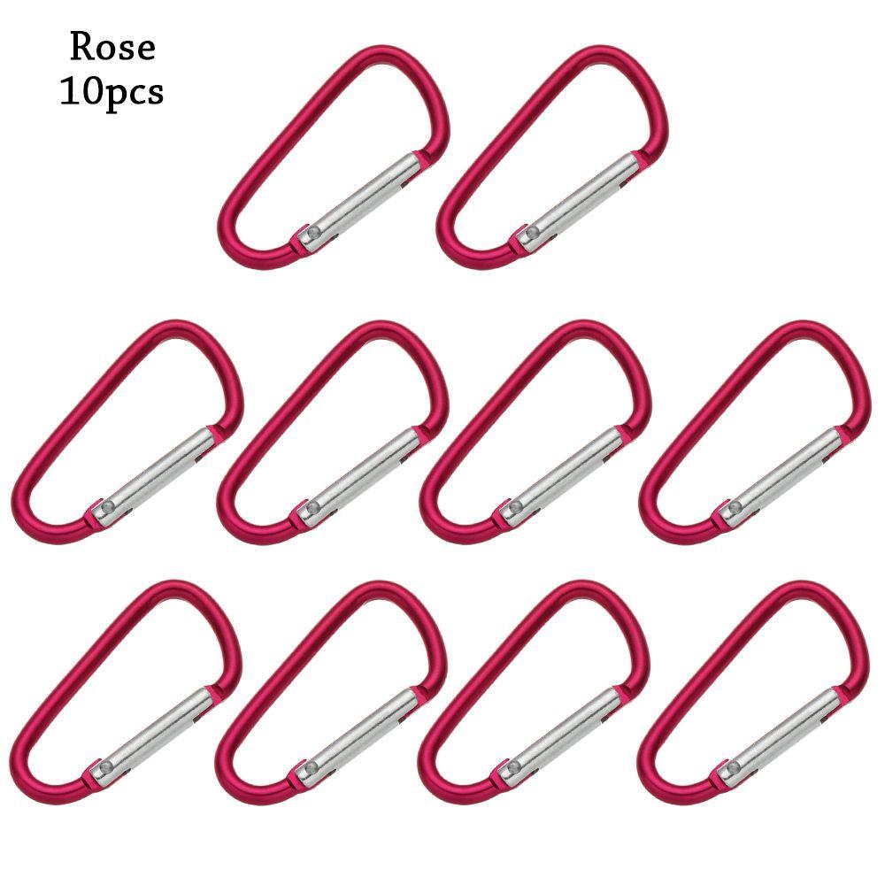 Safety Multicolor Aluminium Camping Hiking Hook Buckle Keychain Climbing Button Alloy Carabiner