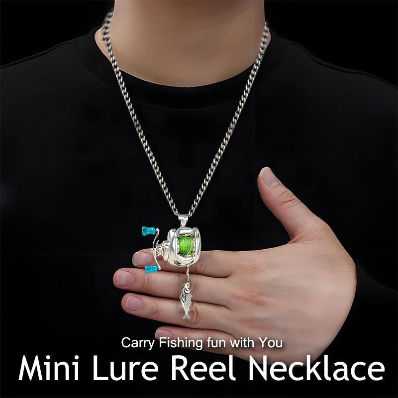 Миниатюрный кулон в виде рыболовной катушки, подвеска-брелок в виде вращающейся катушки, брелок для рюкзака, брелок для рыбаков.